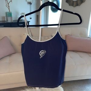 Miami Dolphins crop tank top